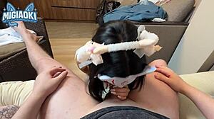 Rough POV Throat Fuck