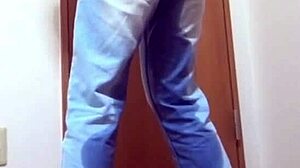 Girl Pees Jeans!