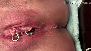 Pierced Clit Rubbing