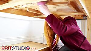 Victoria Sucks Cum-Drenched