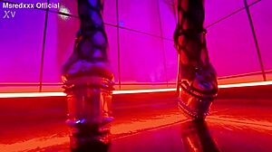 Redhead Teases Sensually