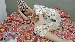 Roommate Tears Pajamas Creampie