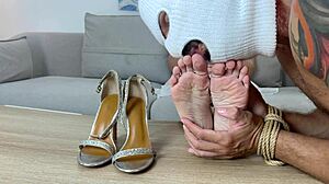 Boyfriend Sniffs Feet