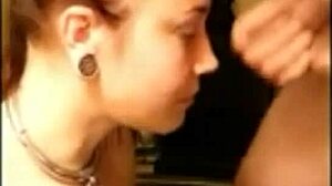 submissive gf deep throating