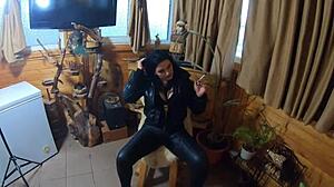 Milf Cum Leather Leggings