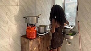 Pussy kitchen squirt