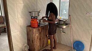 Pussy kitchen squirt