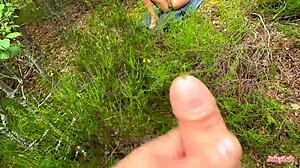 Outdoor Handjob Fucking