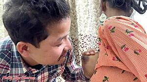 Intense Pussy Broom Action