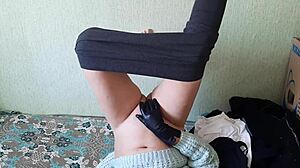 Yoga Instructor Masturbates Wet