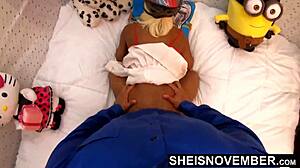 Ebony Babe Fucked Hard!