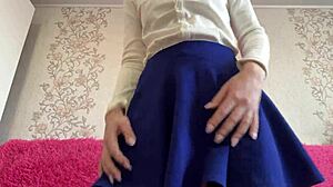 sexy student caresses