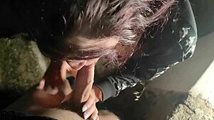 Begging Outdoor Cum Fill