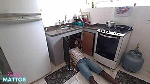 Pounding kitchen ass