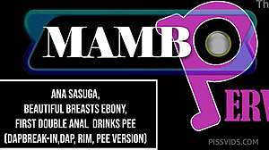 Ebony First Double Anal