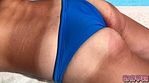 Beach Bikini Handjob