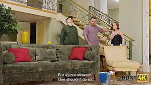 Cuckold Surrenders Pussy