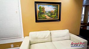 Petite Coed Sucks Cock