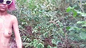 Topless Hairy Jogging