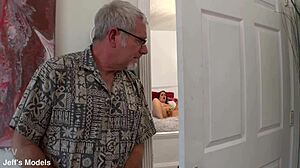 Man Catches BBW Masturbating