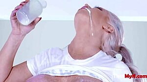 Blonde Milf Milks Money