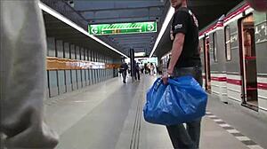 Public Gangbang Threesome