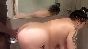 Rosina gags thick dick