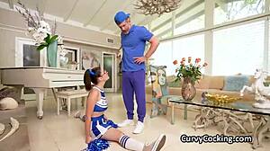 Cheerleader Craves Cock Boobs