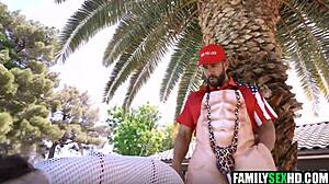 Teen threesome deepthroat