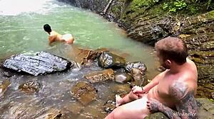 Masturbating Naked River