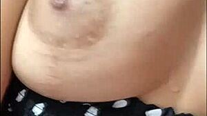 Woman masturbates home