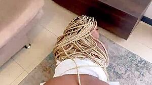 rough brunette riding