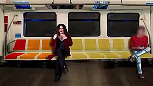 Train stranger masturbation