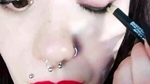 hot brunette backstage