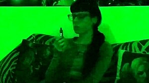 Goth Mistress Smoking