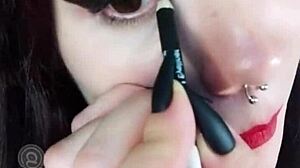 hot brunette backstage