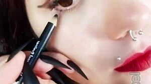 hot brunette backstage