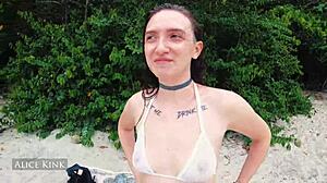 Alice Kink Strips Bikini