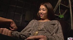 Japanese chick ripped jeans