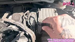 Roadside Busty Blowjob