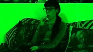 Goth Mistress Smoking