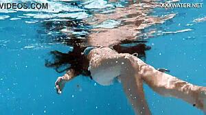 Skinny Babe Swimming