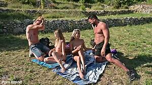 vacation nympho gangbang intense