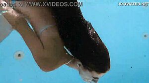 Skinny Babe Swimming