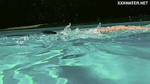 Skinny Babe Swimming