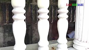 Ebony Outdoor Creampie Sex