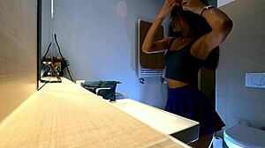 beautiful girl mini skirt