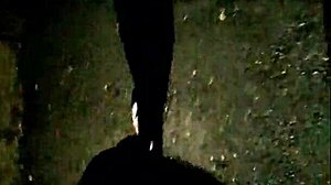 Asian Ladyboy Outdoor Cum