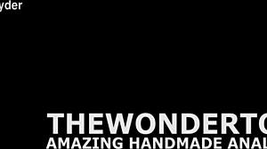 testing huge anal toy