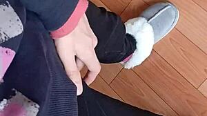 Thrilling Office Masturbation